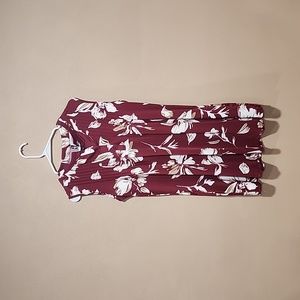 White Mark Floral red dress